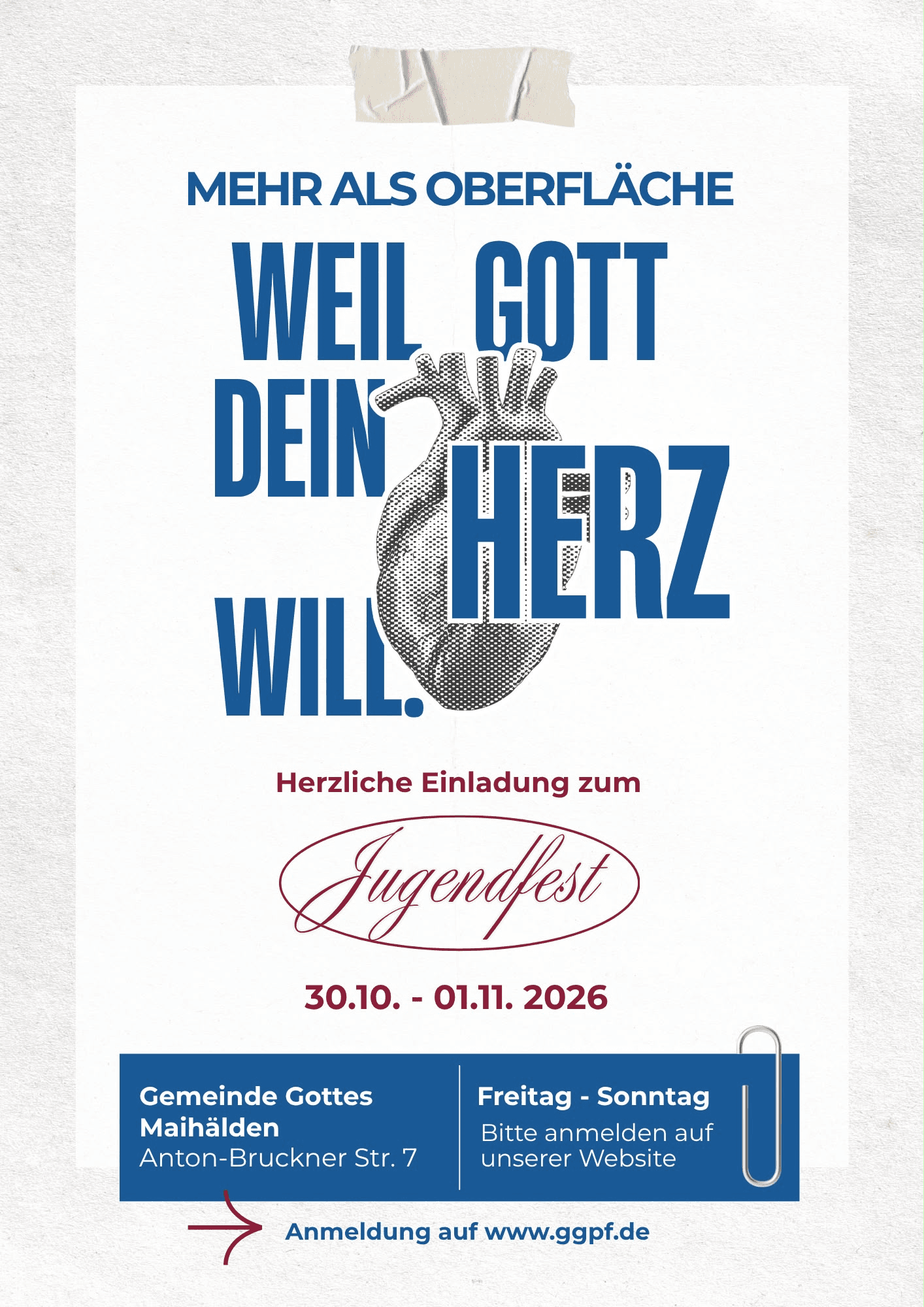 Jugendfest 2026: Weil Gott dein Herz will